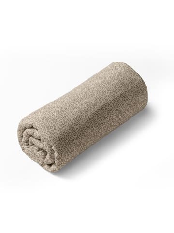 Chevignon Satijnen hoeslaken "Leopard" beige