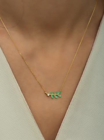 Heliophilia Vergulde ketting met sierelement - (L)42 cm