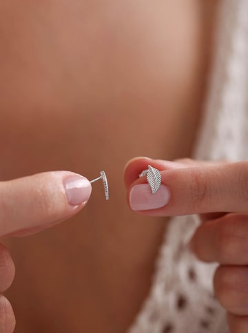 Heliophilia Srebrne kolczyki-wkrętki