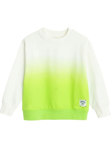 COOL CLUB Bluza w kolorze zielono-białym