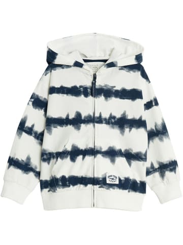 COOL CLUB Sweatjacke in Dunkelblau/ Weiß