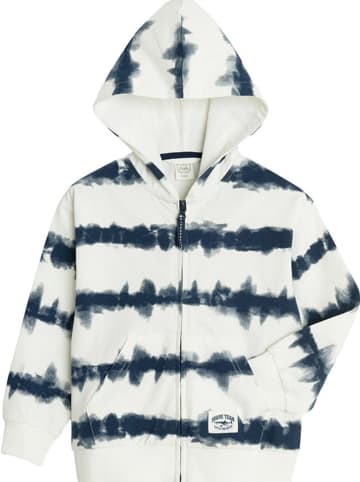 COOL CLUB Sweatjacke in Dunkelblau/ Weiß