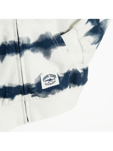COOL CLUB Sweatjacke in Dunkelblau/ Weiß