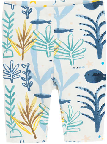 COOL CLUB Leggings in Blau/ Creme