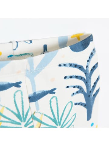 COOL CLUB Leggings in Blau/ Creme