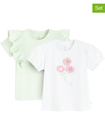 COOL CLUB 2-delige set: shirts groen/wit