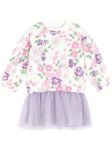 COOL CLUB Kleid in Weiß/ Lila