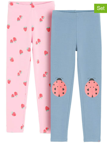 COOL CLUB 2er-Set: Leggings in Blau/ Rosa