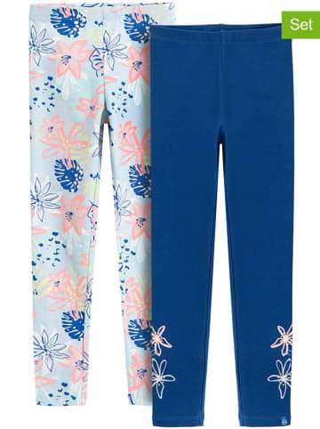 COOL CLUB 2er-Set: Leggings in Blau/ Hellblau/ Rosa