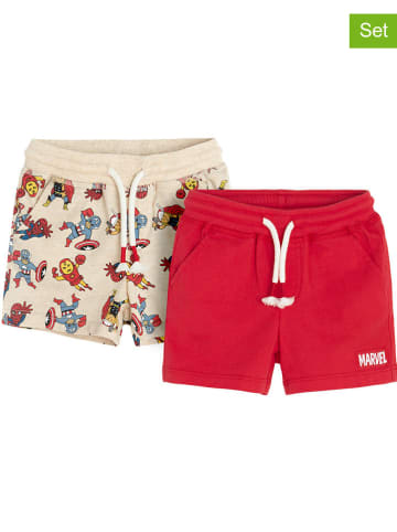 COOL CLUB 2er-Set: Shorts in Rot/ Beige
