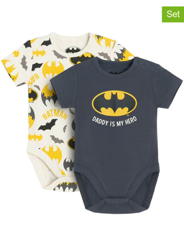 COOL CLUB 2-delige set: rompers donkerblauw/geel
