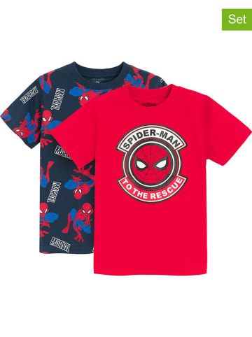 COOL CLUB 2er-Set: Shirts in Dunkelblau/ Rot