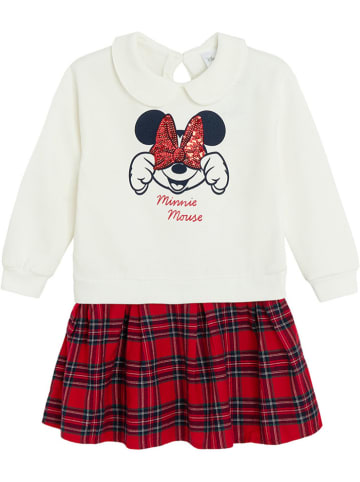 COOL CLUB Kleid in Creme/ Rot