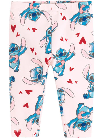 COOL CLUB Legginsy w kolorze jasnoróżowo-niebieskim