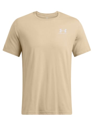 Under Armour Koszulka "Sport Style" w kolorze beżowym