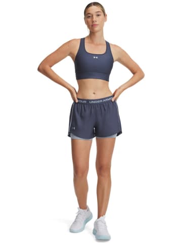 Under Armour Szorty funkcyjne 2w1 w kolorze granatowo-błękitnym