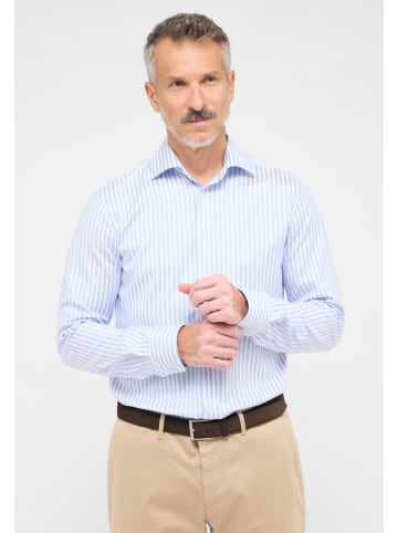 Eterna Hemd - Slim fit - in Hellblau/ Weiß