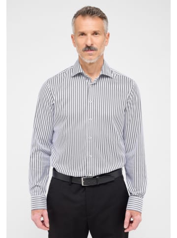 Eterna Hemd - Slim fit - in Grau/ Weiß