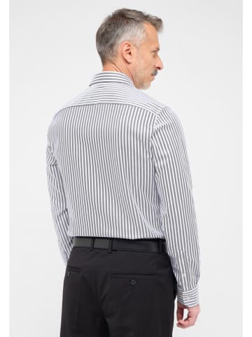 Eterna Hemd - Slim fit - in Grau/ Weiß