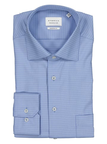 Eterna Hemd - Modern fit - in Blau/ Weiß