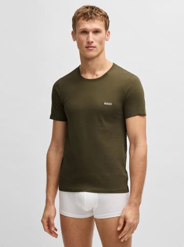 Hugo Boss Underwear 3-delige set: shirts donkerblauw/wit/kaki
