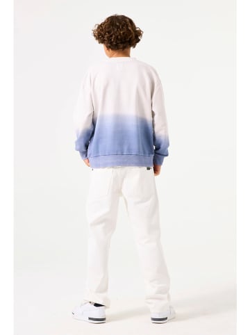 Garcia Sweatshirt in Blau/ Weiß