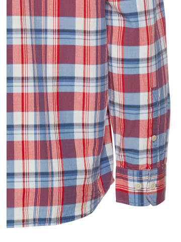 Camel Active Hemd in Rot/ Blau/ Weiß
