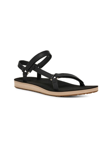 Teva Wandersandalen "Original Universal Slim Lea" in Schwarz