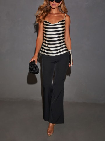 Milan Kiss Top in Creme/ Schwarz