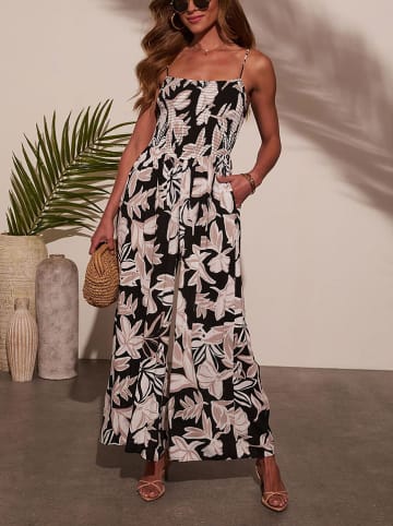 Milan Kiss Jumpsuit in Schwarz/ Creme