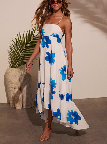 Milan Kiss Kleid in Weiß/ Blau