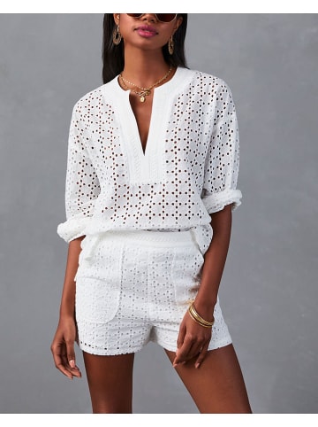Milan Kiss Bluse in Weiß