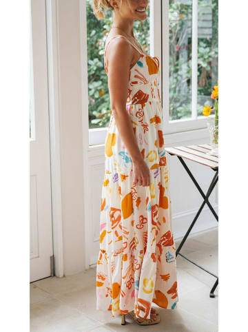 Milan Kiss Kleid in Creme/ Camel