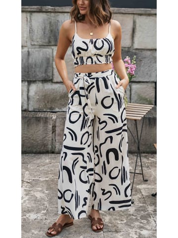 Milan Kiss 2tlg. Outfit in Creme/ Schwarz