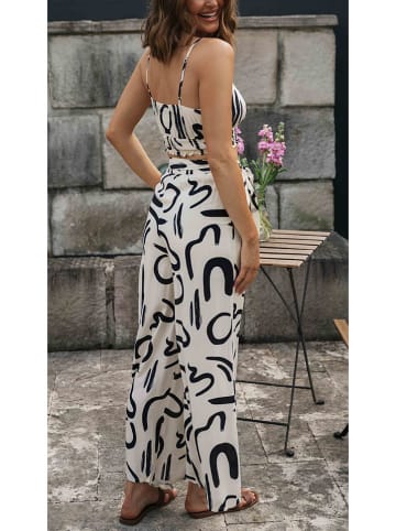 Milan Kiss 2tlg. Outfit in Creme/ Schwarz