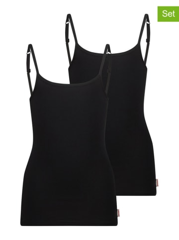 Vingino Podkoszulki (2 szt.) w kolorze czarnym