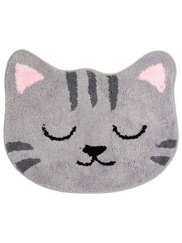 Clayre & Eef Badematte in Grau - (L)50 x (B)60x50 cm