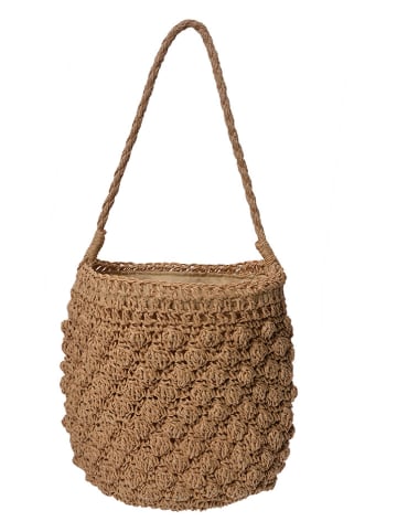 Clayre & Eef Schoudertas lichtbruin - (B)26 x (H)25 x (D)14 cm