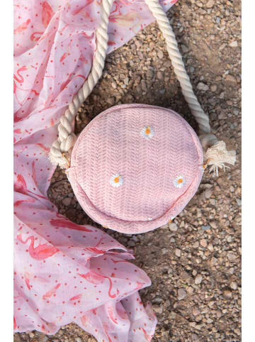 Clayre & Eef Umhängetasche in Rosa - Ø 15 cm