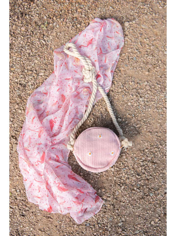 Clayre & Eef Umhängetasche in Rosa - Ø 15 cm