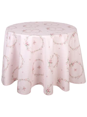 Clayre & Eef Tischdecke in Rosa - Ø 170 cm