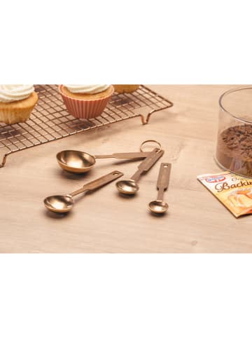 Dr. Oetker 4-delige set: maatlepels goudkleurig
