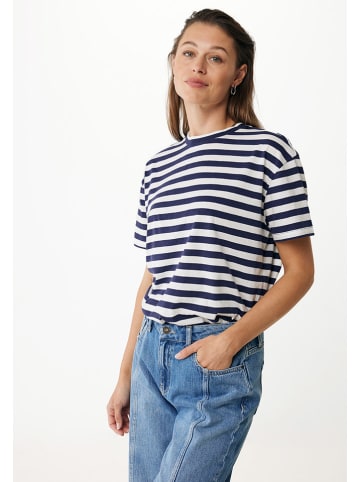 Mexx Shirt in Dunkelblau/ Weiß