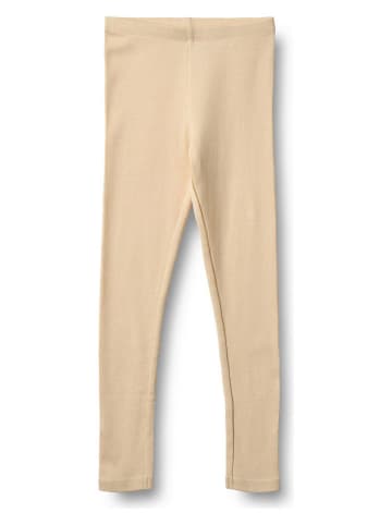 Wheat Legginsy "Maddy" w kolorze beżowym