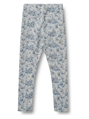 Wheat Legginsy "Jules" w kolorze błękitno-białym