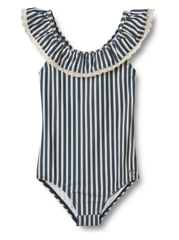 Wheat Badeanzug "Doris" in Dunkelblau/ Creme