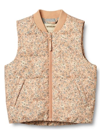 Wheat Steppweste "Andre" in Orange/ Gelb/ Hellblau