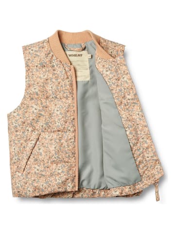 Wheat Steppweste "Andre" in Orange/ Gelb/ Hellblau