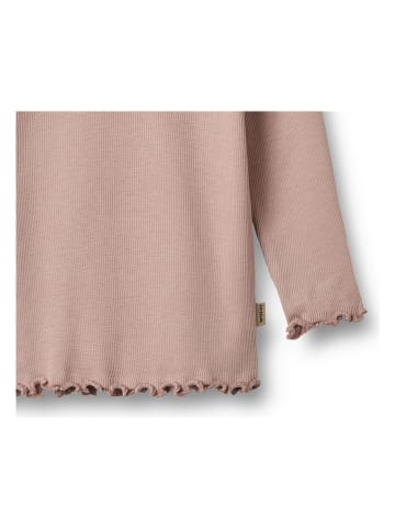 Wheat 2-delige set: longsleeves "Ida" crème/lichtroze