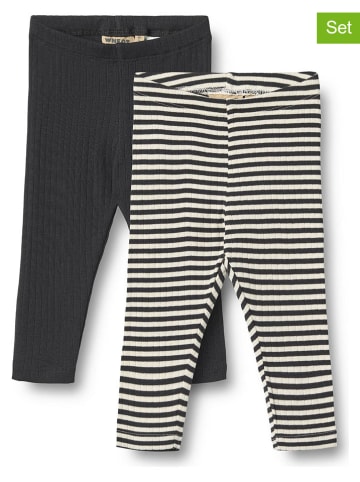 Wheat 2er-Set: Leggings "Jules" in Schwarz/ Creme